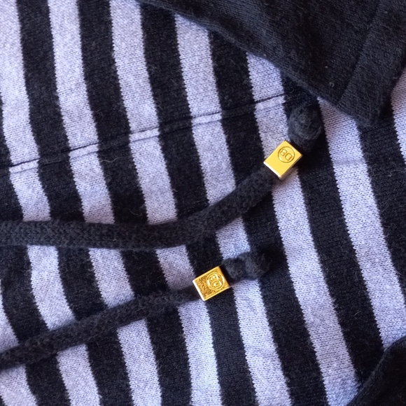 Dana Buchman Blue Striped Long Sleeve Top - Picture 4 of 6